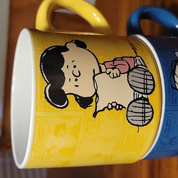 Peanuts Comic Strip Linus & Lucy Stackable Coffee Mugs - Picture 7 of 10